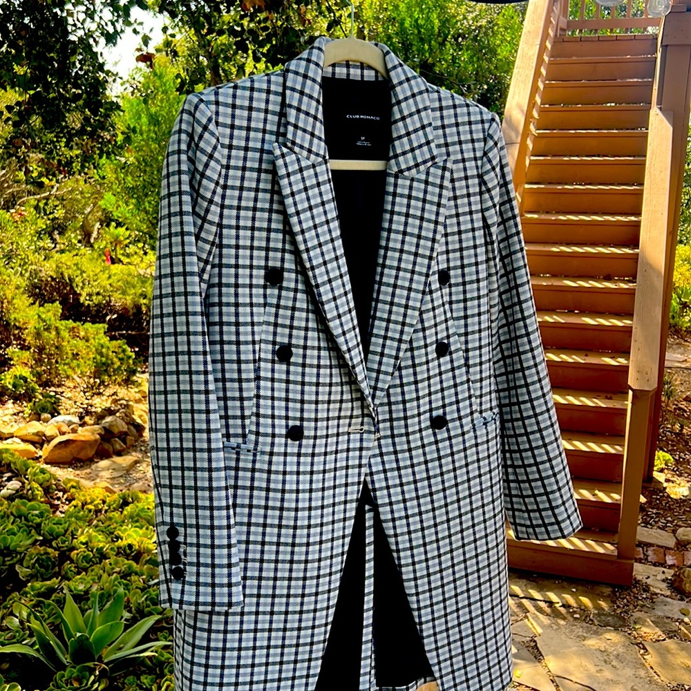 Plaid topcoat perfect for fall transition weather
